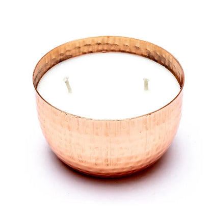Bougie parfumée Ayurvédique, 6x9 cm - 20H de combustion. Kapha Sauge et menthe - nettoyant et rechargeant Beurre de coco et cire de soja Moins de fumée et de suie grâce à la mèche en coton Aux huiles essentielles naturelles !