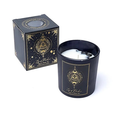 Bougies 'd'intentions' aux huiles essentielles et avec pierres précieuses, de chez 'Song of India'. 20 ou 80H de combustion ! Lorsque la bougie brûle, les pierres précieuses coulent avec la cire, une fois terminée, vous conserver les pierres !