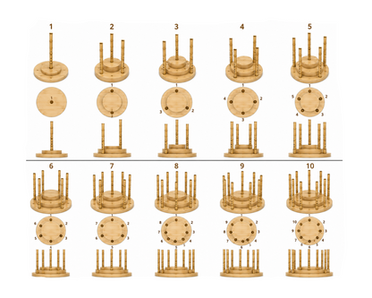 Supports en bois pour une ou plusieurs flutes, contactez nous pour des modèles sur mesure !
