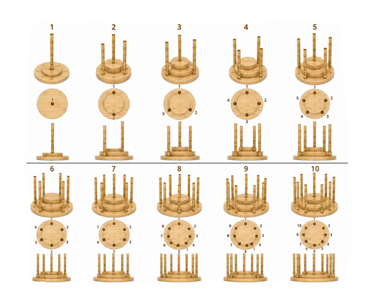 Supports en bois pour une ou plusieurs flutes, contactez nous pour des modèles sur mesure !