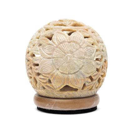 Tealight holder/candle holder, 'frosted' finish with pretty moon and sun motifs, size 10x12.5 cm - 500 gr. - Suitable for tealight candles and up to approximately 4 cm!