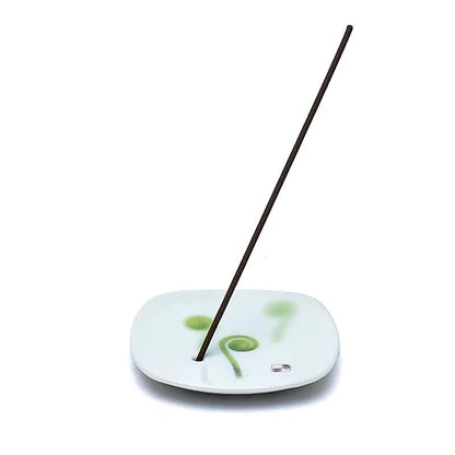 Sélection de 3 portes-encens en céramique (Ø 8,2 cm) du Japon – Idéal pour bâtons fins, avec ou sans support bambou !