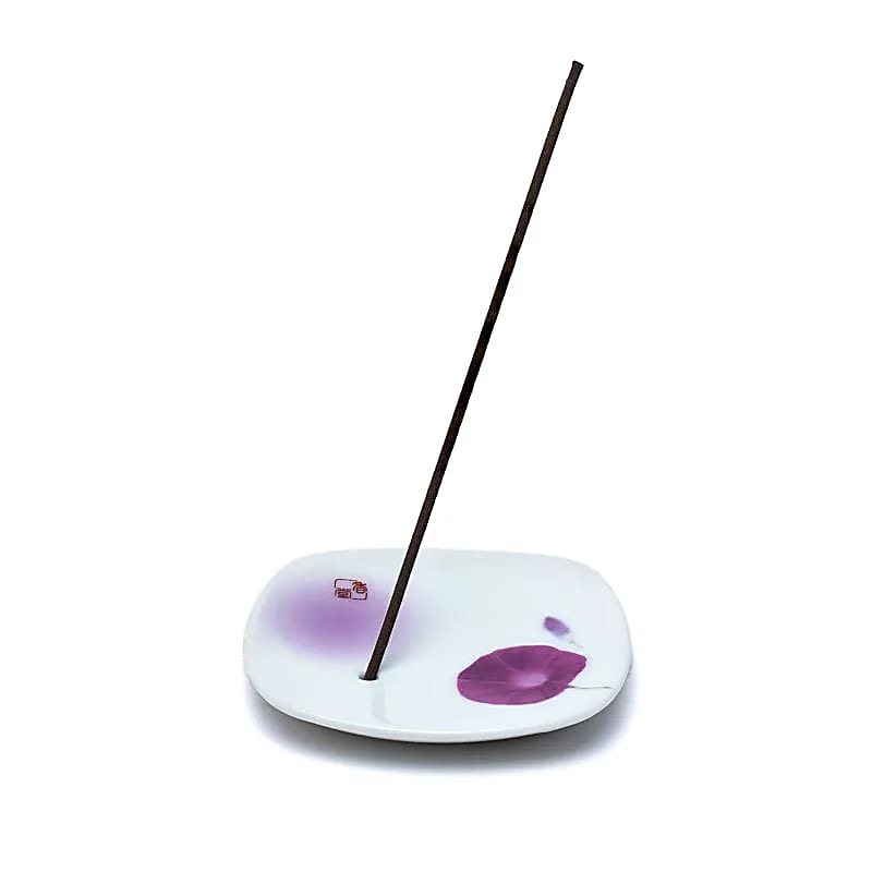 Sélection de 3 portes-encens en céramique (Ø 8,2 cm) du Japon – Idéal pour bâtons fins, avec ou sans support bambou !