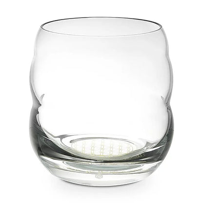 Verres de chez 'nature's design', modèle 'Jasmina' 300ml et 'Mythos' 250ml, avec le symbole gravé de la fleur de vie ! verre sans plomb soufflé à la bouche ! Vendu à l'unité !