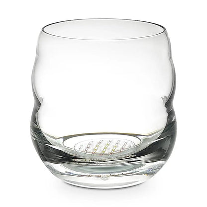 Verres de chez 'nature's design', modèle 'Jasmina' 300ml et 'Mythos' 250ml, avec le symbole gravé de la fleur de vie ! verre sans plomb soufflé à la bouche ! Vendu à l'unité !