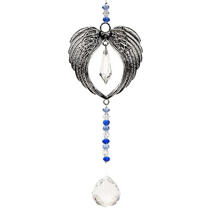 Guirlande 'Ailes d'ange' avec sphère en cristal ! 22 centimètres de longueur - 92 grammes. Simple, élégant et efficasse ! vendu en coffret !