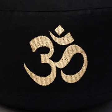 Coussin de méditation ou de yoga avec motif Om ॐ - 33×17 cm - 2300 g — Yogi & Yogini, fabriqué en Inde !