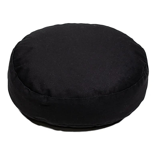 Coussin de Méditation/ Yoga pour voyage ou pour enfant. de 26 centimètres de diamètre x 21 x 11 centimètres de hauteur. 850 grammes. De chez Yogi & Yogini, fait en Inde !