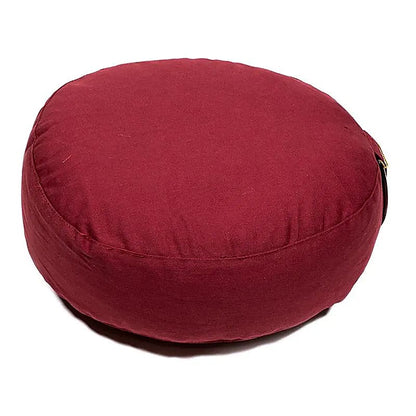 Sélection de 2 coussins 'Enfant ou Voyage' au choix pour Yoga et Méditation - Rouge ou noir - 26x11 cm - 0,850 kg. Housse extérieure en coton | Garnissage en cosses de sarrasin !