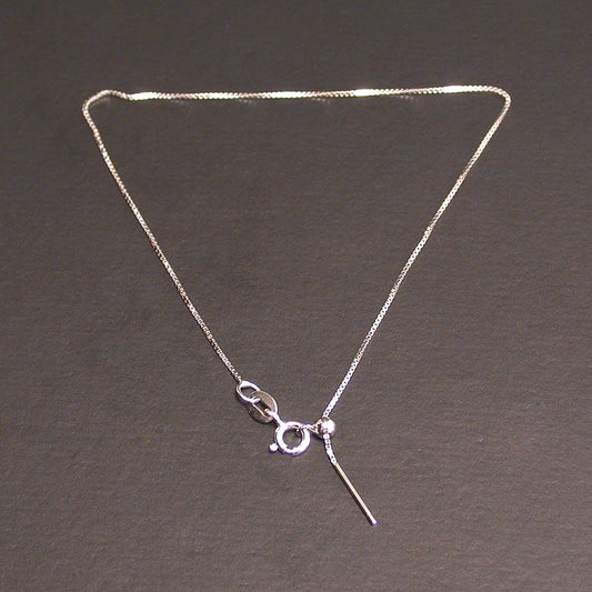 Chaine en Argent 0.925 pour montage, avec bille stop, argent 0.925  Dimension : 45 centimètres !