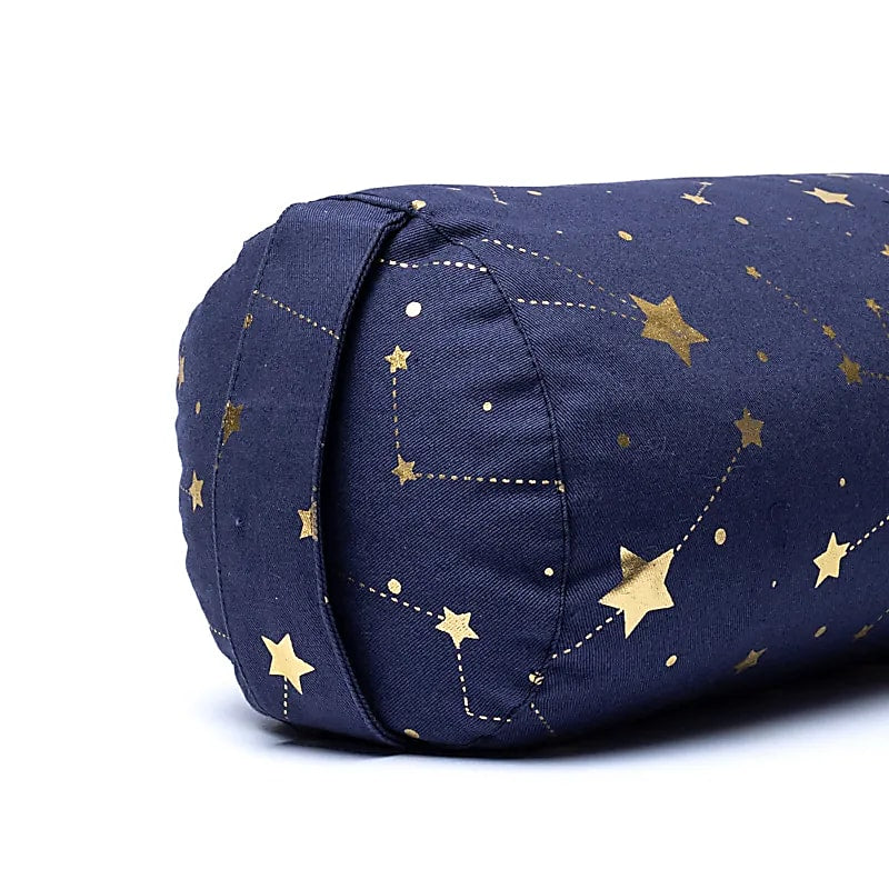 Coussin/ Bolster Traversin de Yoga ou Méditation en coton, de 60 centimètres de longueur x 16 de diamètre - 2,365 kilogrammes. Housse extérieure en coton ! La housse intérieure est remplis de graines de Sarrasin !