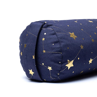 Coussin/ Bolster Traversin de Yoga ou Méditation en coton, de 60 centimètres de longueur x 16 de diamètre - 2,365 kilogrammes. Housse extérieure en coton ! La housse intérieure est remplis de graines de Sarrasin !