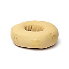Cotton cushion for singing bowls, padded with chakra symbols - 3 sizes available: 13, 17 or 21 cm in diameter 