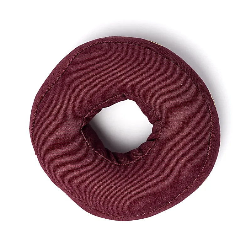 Coussin pour bol chantant en coton rembourré avec symboles de chakra - 3 formats au choix : 13, 17 ou 21 cm de diamètre
