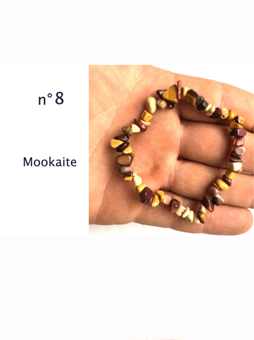 Collection de bracelets 'Baroque', perles de formes naturelles. Longueur au choix de 17 à 21 cm, avec fil de haute résistance !