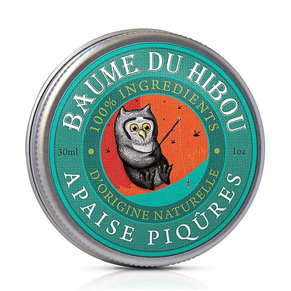Baume du Hibou – Baume BIO Apaise Piqûres au Calendula & Millepertuis, Régénérant et Apaisant pour Peaux Sensibles – 30 ml