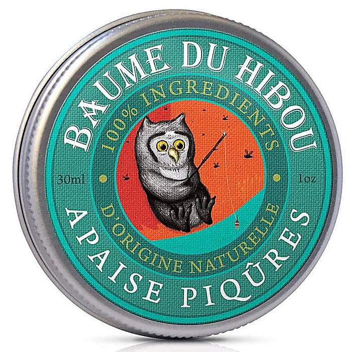 Baume du Hibou – Baume BIO Apaise Piqûres au Calendula & Millepertuis, Régénérant et Apaisant pour Peaux Sensibles – 30 ml