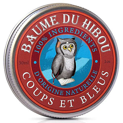 Baume du Hibou 'Coups et Bleus Bio' - Baume à l’Arnica Apaisant & Décongestionnant, aux Huiles Essentielles Vitalisantes pour Bleus, Bosses et Zones Endolories – 30 ml