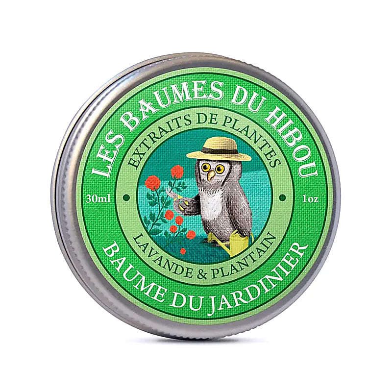 Baume du Hibou 'Jardin & Travaux' – Enrichi en calendula et plantain à feuilles larges, ce baume est votre compagnon idéal après le jardinage ou travaux divers, apaisant les rougeurs et irritations... - 30 ml