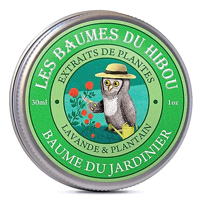Baume du Hibou 'Jardin & Travaux' – Enrichi en calendula et plantain à feuilles larges, ce baume est votre compagnon idéal après le jardinage ou travaux divers, apaisant les rougeurs et irritations... - 30 ml