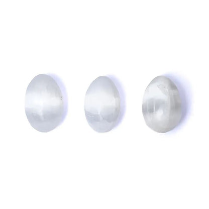 Oeuf en selenite - 2 tailles au choix : 50/60 ou 60/70 mm