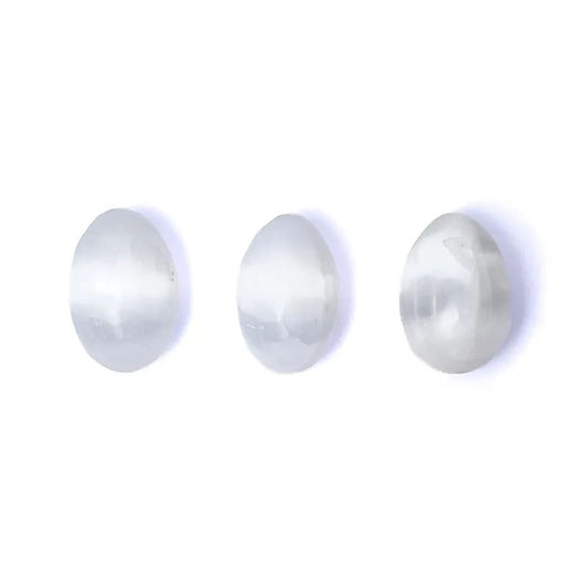 Oeuf en selenite - 2 tailles au choix : 50/60 ou 60/70 mm