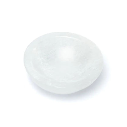 Bol en sélénite : élégance naturelle et énergie purifiante pour bijoux et cristaux - 3 formats au choix de 8 à 15 cm de diamètre