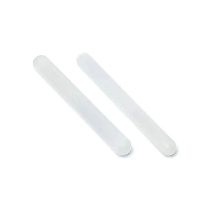 Bâton de massage en sélénite avec pointes arrondis – 15,2 x 2 cm - 80 gr.
