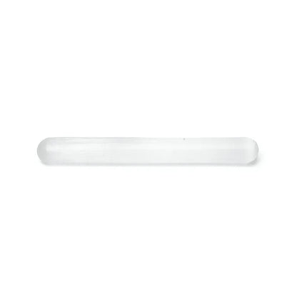 Bâton de massage en sélénite avec pointes arrondis – 15,2 x 2 cm - 80 gr.