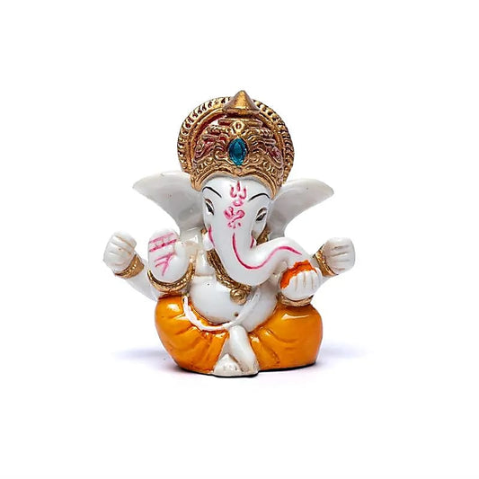 Ganesh coloré - 7 x 6 centimètres / 75 grammes - Peint à la main !