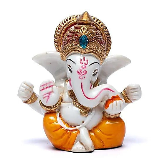 Ganesh coloré - 7 x 6 centimètres / 75 grammes - Peint à la main !