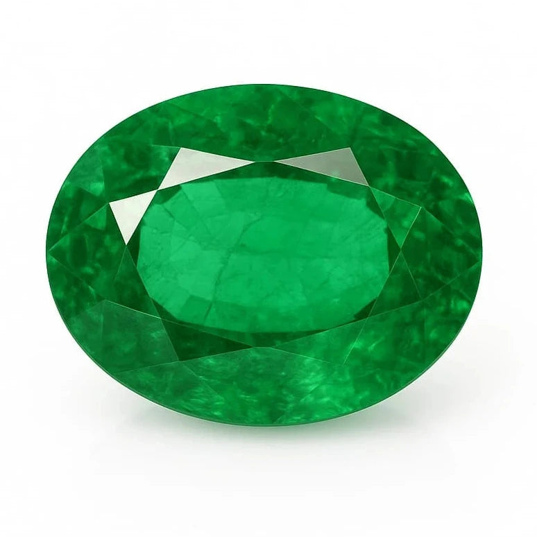 Émeraude naturelle de Zambie - pierre fine de 6.54 × 4.76 × 2.74 mm - 0,51 carat - Parfait en bijouterie, collection, exposition...