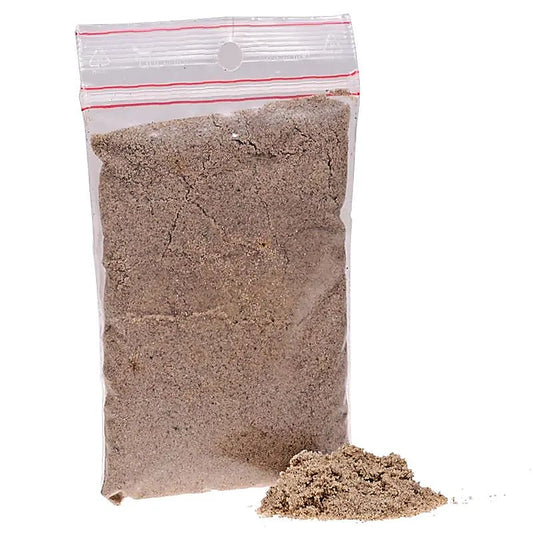 Sachet rempli de sable fin de 12x8 cm - 150 gr. Parfait pour stabiliser les batonnets d'encens !