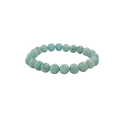 Amazonite du Mozambique, perles rondes de 4, 6 ou 8 mm. Vendu en fil de perle 38/39 cm, en bracelet de 17 à 21cm, en collier de 45 ou sautoir de 60cm. Qualité AA à AAA, superbes perles !