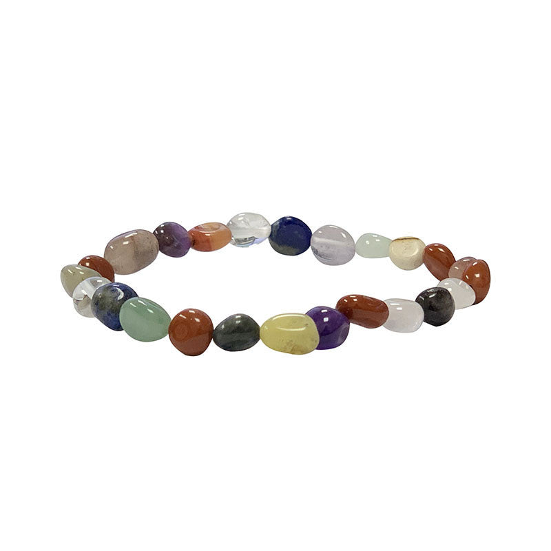 Perles en grains multicolores, bracelet de 17 à 21cm, collier de 42cm et sautoir de 60cm. Fil élastique ou acier haute résistance !