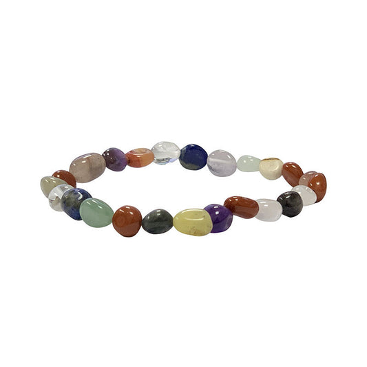 Perles en grains multicolores, bracelet de 17 à 21cm, collier de 42cm et sautoir de 60cm. Fil élastique ou acier haute résistance !