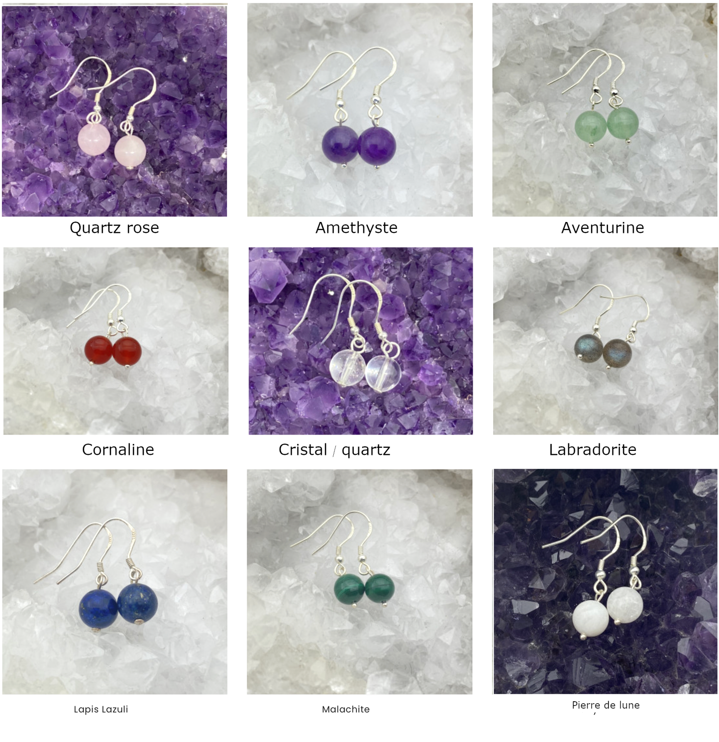 Boucles d'oreilles en perles, Collection 'One pearl', qualité AA à AA, montées par 'Zen Curiosity'. Vendu en perle 6 ou 8 millimètres. 3 finitions : Argent, laiton ton Argent ou doré + options pour des choix de montures !
