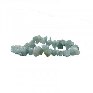 Amazonite, perles ‘baroque/chips’ aux formes naturelles, vendues en bracelet 17 à 21 cm, collier 42 cm et sautoir 85 cm, montées sur fil élastique ou fil d’acier haute résistance !