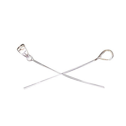 Sélection de bélières en Argent 0.925 avec tiges de 35millimètres pour pierres percées, perles... Très bonne qualité, parfait pour adapter vos perles préférées !