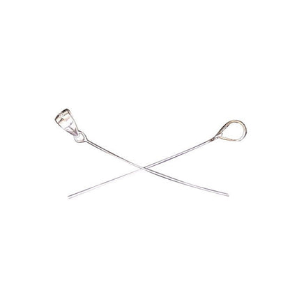 Sélection de bélières en Argent 0.925 avec tiges de 35millimètres pour pierres percées, perles... Très bonne qualité, parfait pour adapter vos perles préférées !
