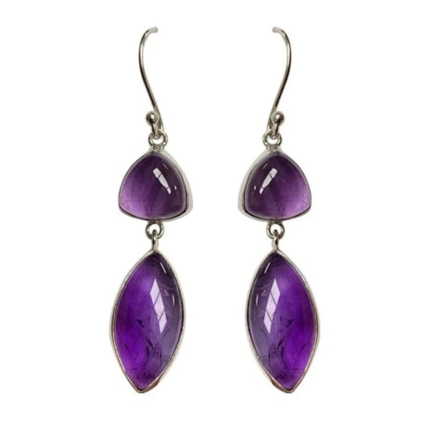 Boucles d'oreilles en Améthyste
