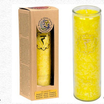 Bougies d'une durée de 100 Heures à la stéarine, 21 cm x 6,5. Couleurs au choix : Blanche, noire ou 7 chakras. Vendu à l'unité ou par 7. Trés bonne qualité, parfait !
