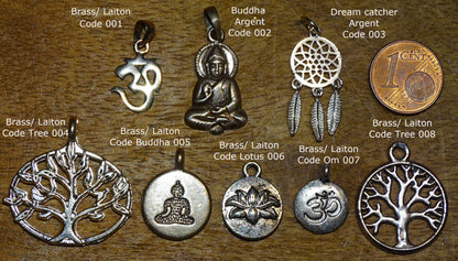 Selection of charms for creating bracelets, necklaces, Malas... From 8 to 20 millimeters... Models available sold individually or in 5 pieces, Silver 0.925 or 'silver tone'. Very good quality!