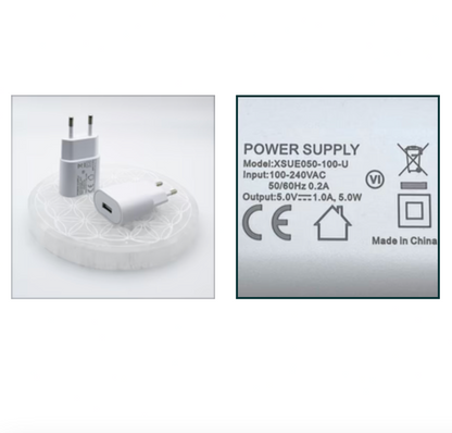 'New Wave' Lamp – 3 Modes – Twisted Cloud – 21x10x10cm – 280g | USB or optional mains/USB adapter