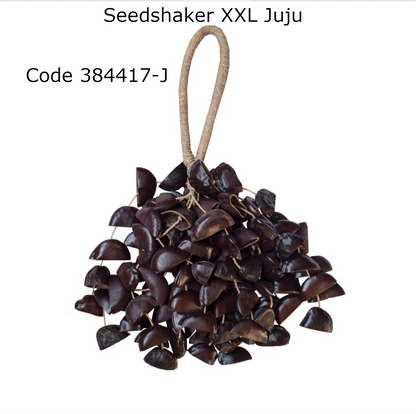 Hochets de danses en graines diverses, taille xxl - Modèles au choix de 30 x 10 cm - Parfait pour l'accompagnement, les bruitages, soins...