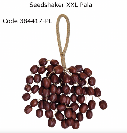 Hochets de danses en graines diverses, taille xxl - Modèles au choix de 30 x 10 cm - Parfait pour l'accompagnement, les bruitages, soins...