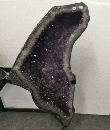 Paire de géode 'papillon' de 80x78cm - 54 kg. Vendu avec socle en métal sur mesure. Qualité AA, Brésil !