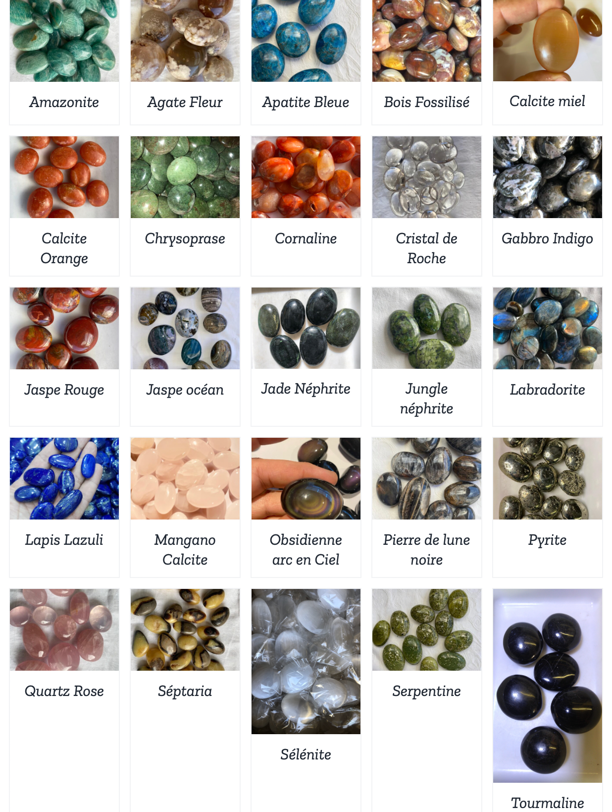 ARRIVAGE FEVRIER/ MARS 2026 : Galets/ Pierres Plates - Vente/ Prix par pièce