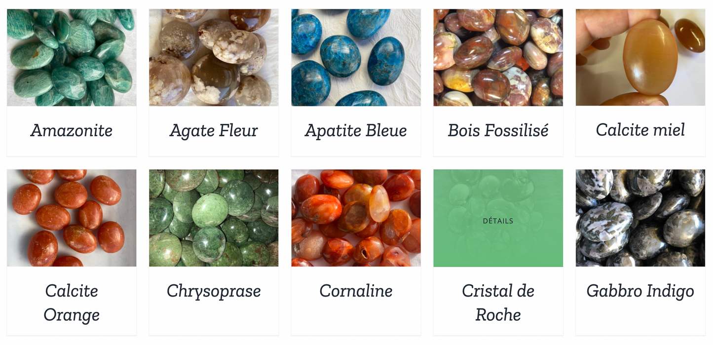 ARRIVAGE FEVRIER/ MARS 2026 : Galets/ Pierres Plates - Vente/ Prix par pièce