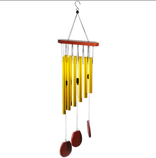 Carillon à vent à 12 tubes qui forment une gamme musicale harmonieuse ! 70 centimètres - 415 grammes !
